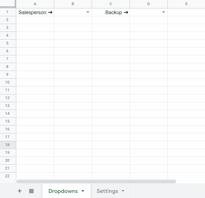 shows how to add items to a list from a range dropdown with an already extended range