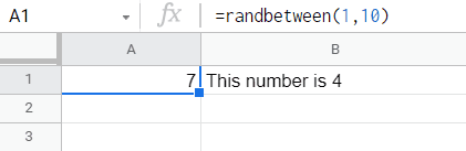 shows how to stop random numbers from recalculating in google sheets by copying and pasting as values