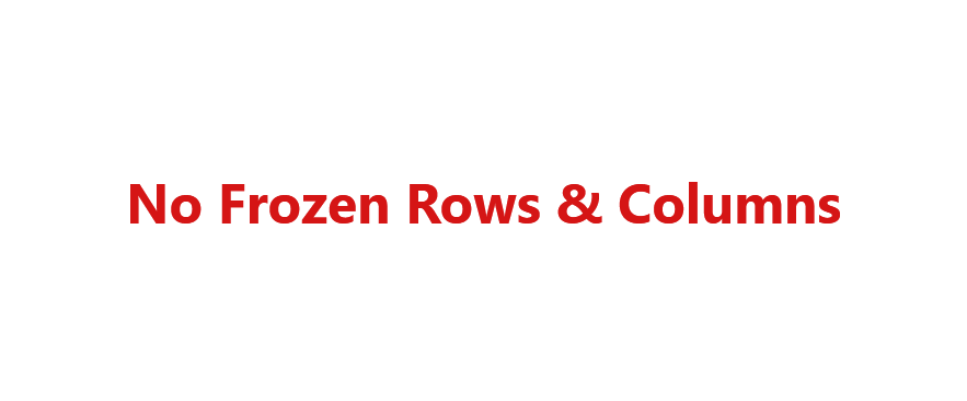 an example of how freezing rows and column in google sheets makes your data more readable and useful by keeping the frozen rows and columns visible as you scroll through a large data set