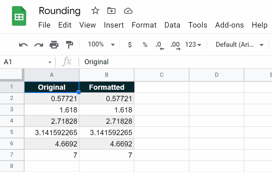 how to select cells to format in google sheets