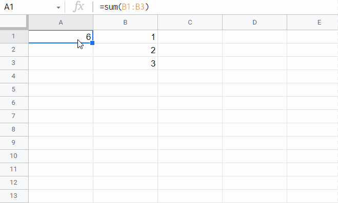 shows a ref error being created when a column is deleted in google sheets