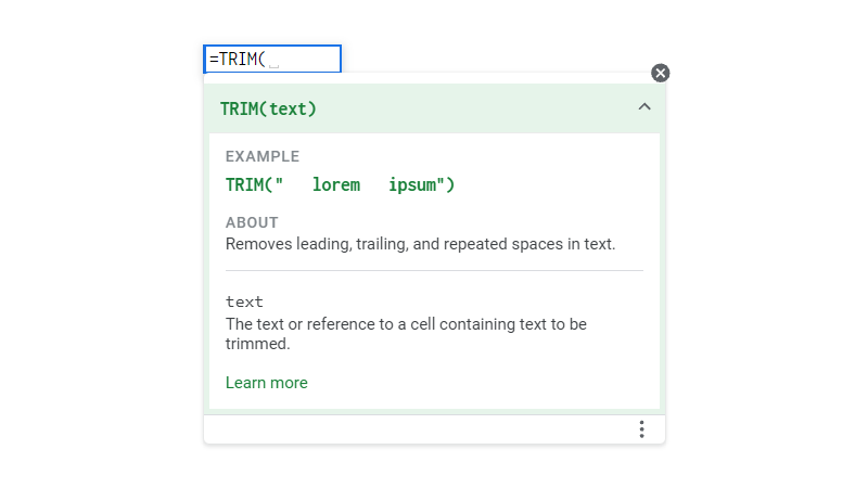 TRIM Google Sheets Function [With Quiz]